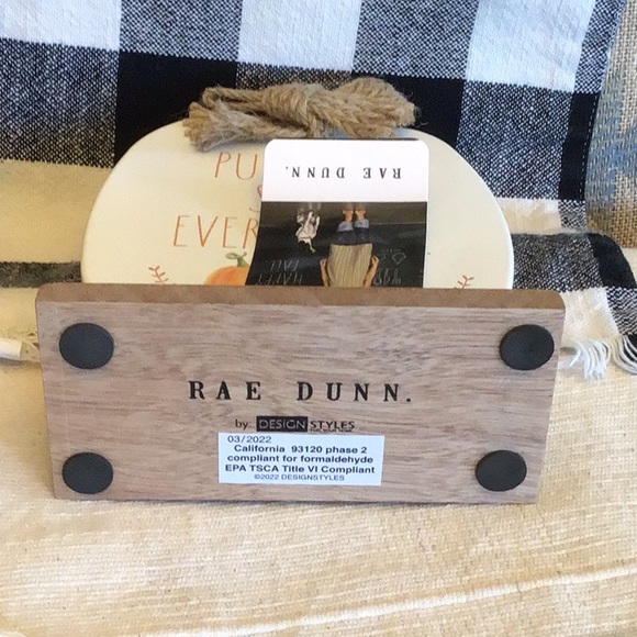 🆕🎃Rae Dunn PUMPKIN SPICE EVERYTHING Standing Metal Decor - Picture 8 of 8